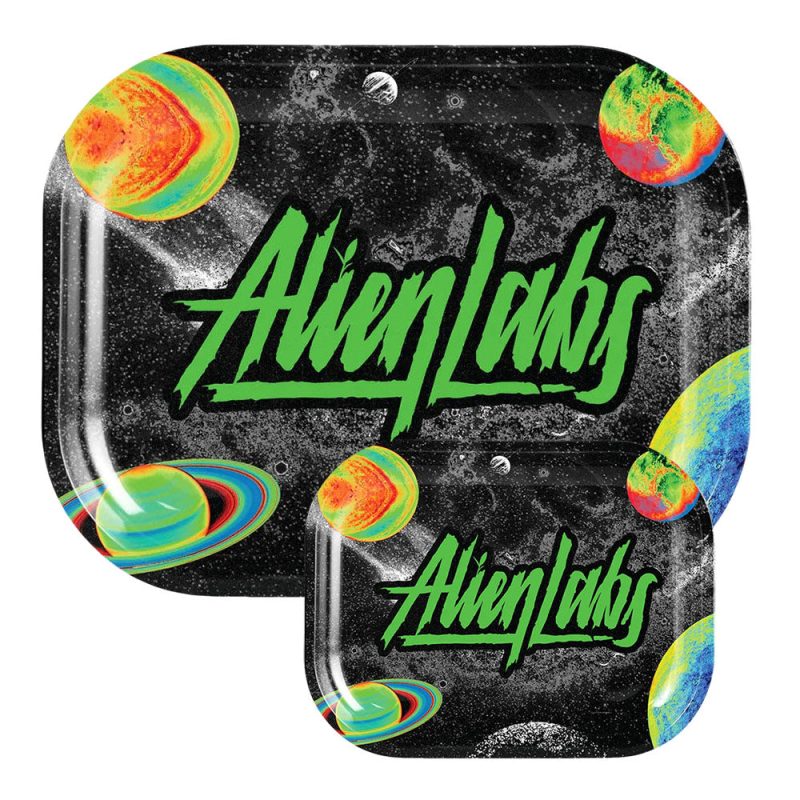 alien labs metal rolling tray space