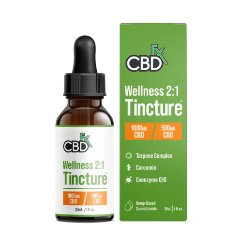 cbdfx wellness tincture broad spectrum cbd cbg oil 1000mg