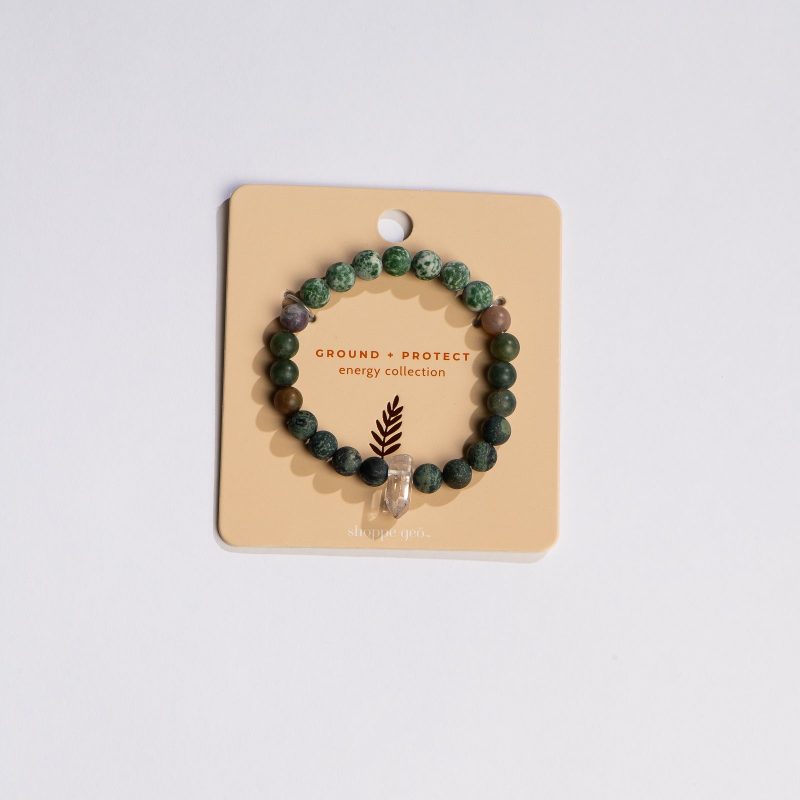 shoppe geo energy collection ground protect gemstone bracelet