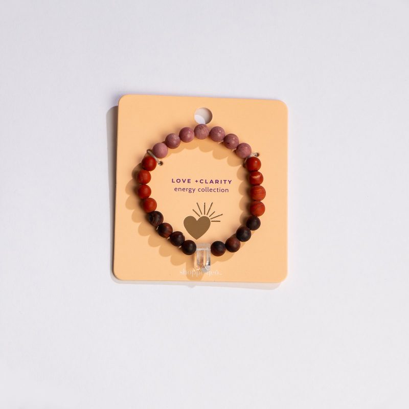 shoppe geo energy collection love clarity gemstone bracelet